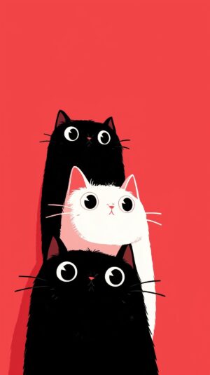 MEOW Lanyard Keychain with Hook | Cute Cats Keychain for Keys & Accessories